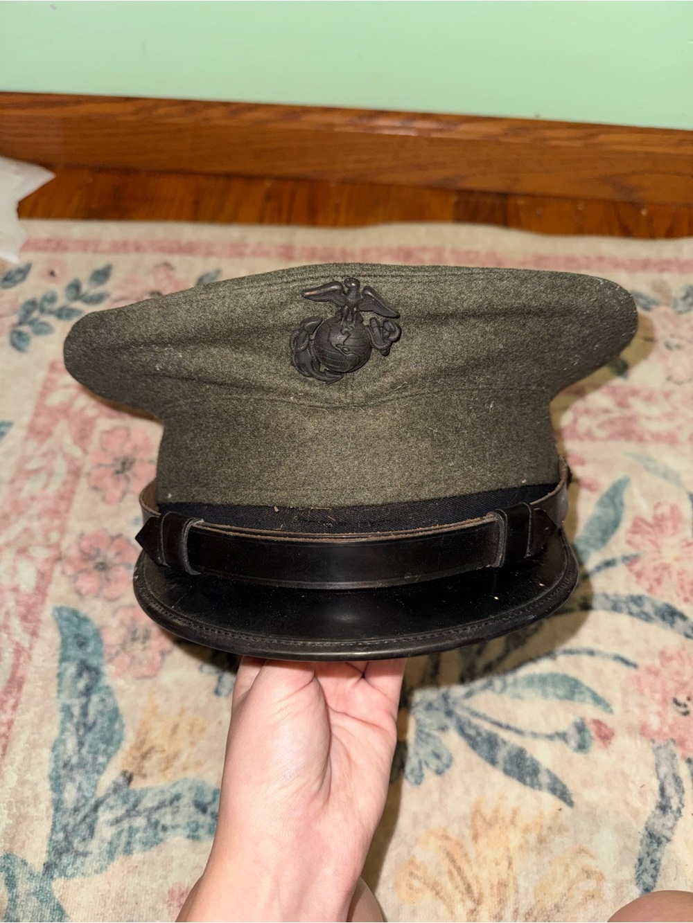 Vintage marine corps hat from World War II